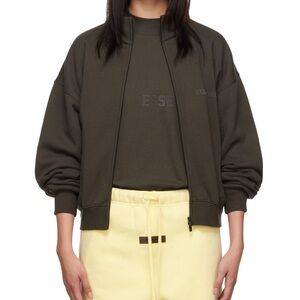 Fear of God ESSENTIALS Green zip up jacket